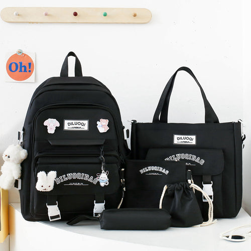 Vielseitiges All-in-One Schulrucksack- und Tragetaschen-Set Skanto