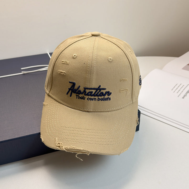 Damen bestickte Baseball Cap im Used-Look Skanto