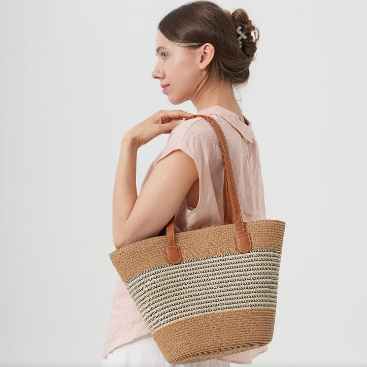 Strandtasche mit elegantem Flechtdesign Skanto