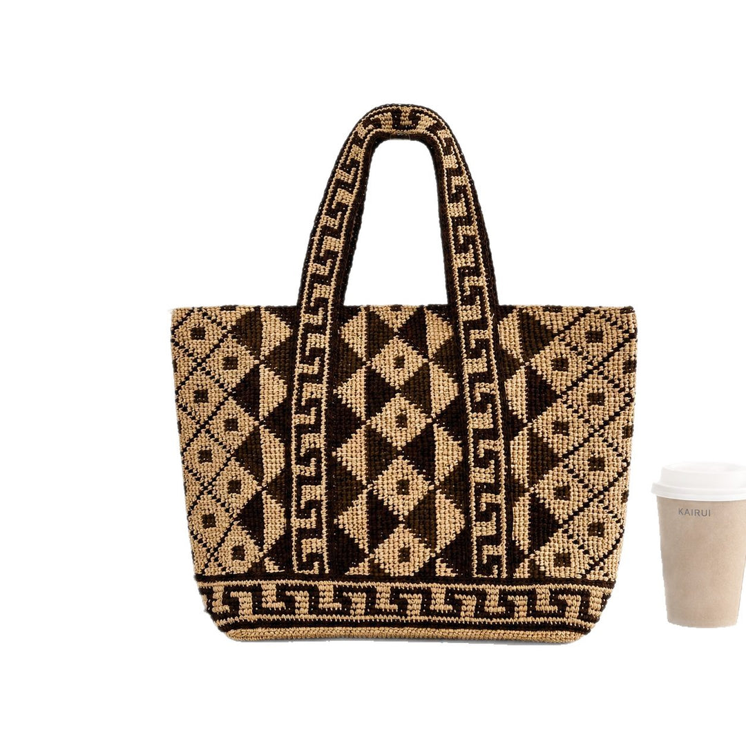 Moderne und praktische Strohtasche Skanto