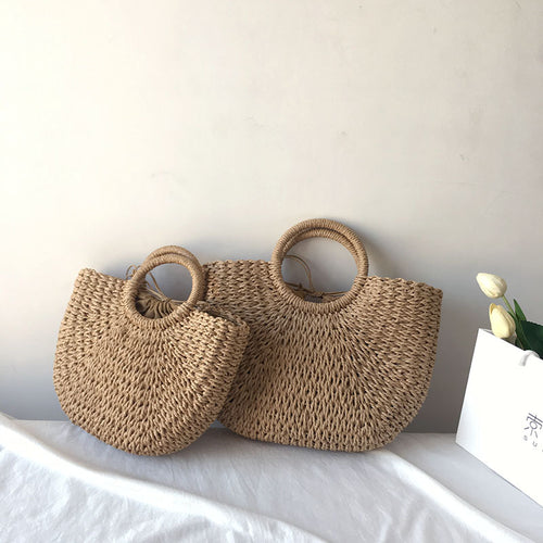 Strandtasche aus handgewebtem Naturmaterial Skanto