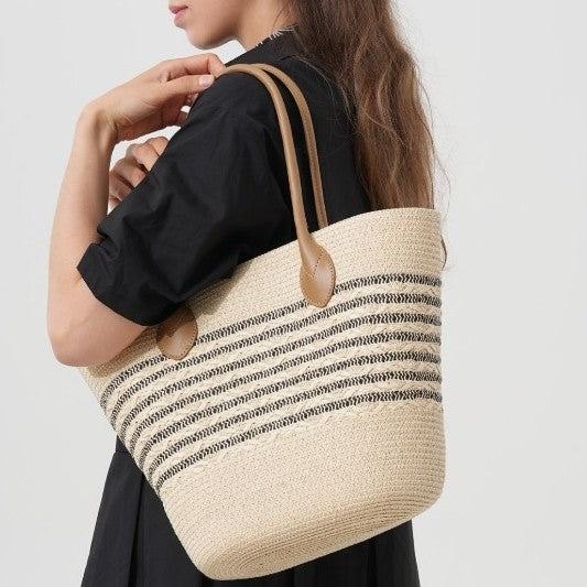 Elegante Tasche aus geflochtenem Naturmaterial Skanto