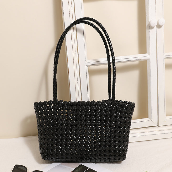 Geflochtene Strandtasche mit praktischem Faltmechanismus Skanto