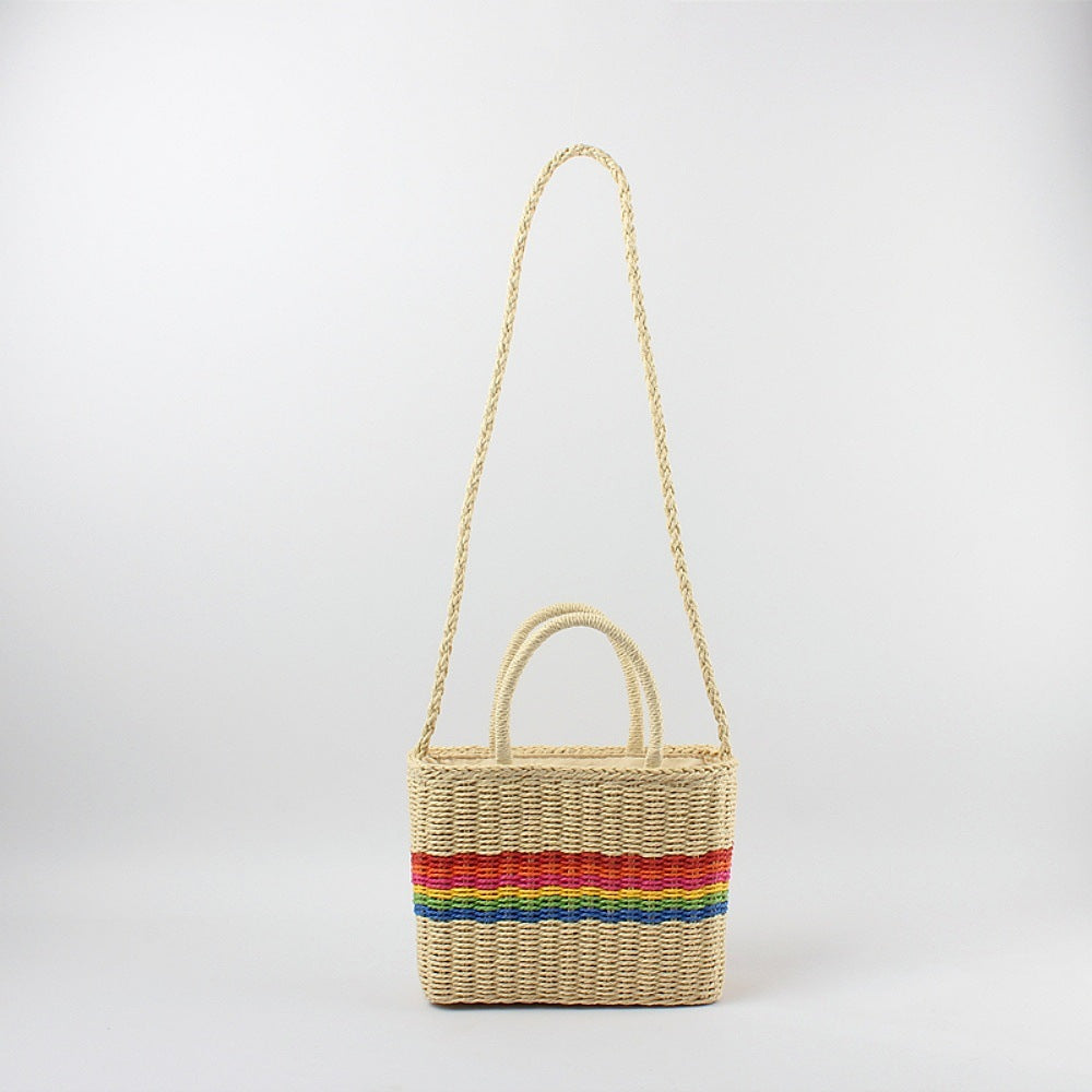 Handtasche mit farbenfrohem Streifendesign Skanto