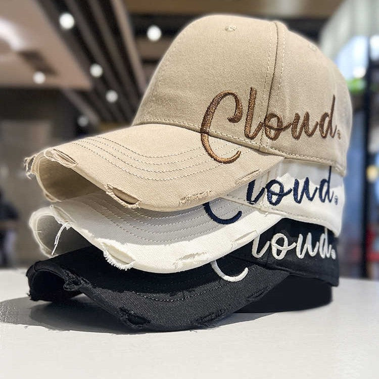 Damen lässige Baumwoll-Baseballcap im Used-Look Skanto