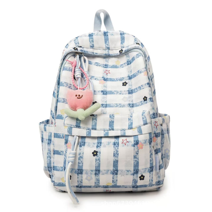 Verspielter Karo-Rucksack Skanto