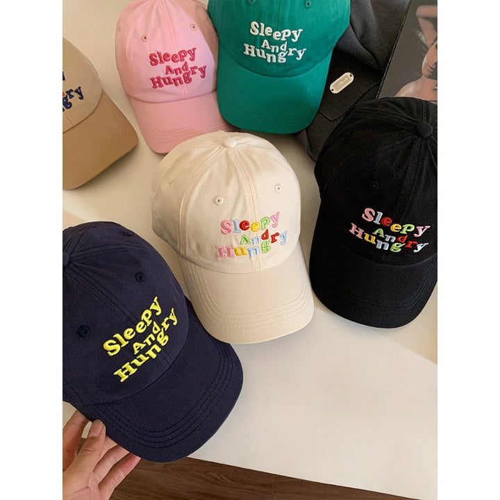 Damen Relaxte Baumwoll Baseball Cap mit Verspielter Stickerei Skanto