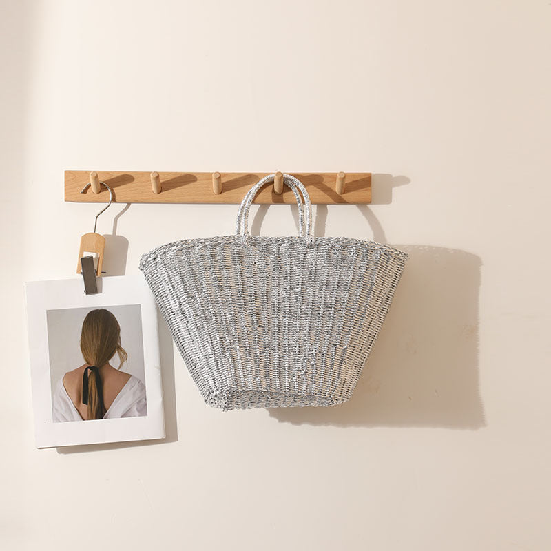 Elegante gewebte Korbtasche mit stabilen Griffen Skanto
