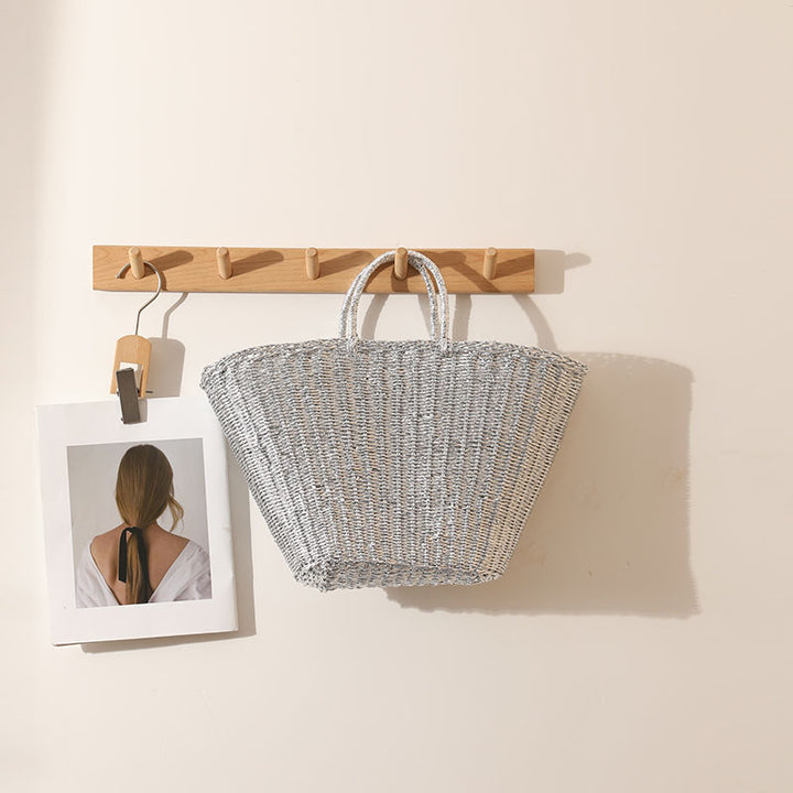 Elegante gewebte Korbtasche mit stabilen Griffen Skanto