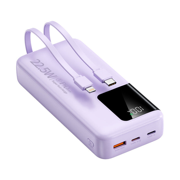 Powerbank mit zwei Schnellladeanschlüssen und digitaler Kapazitätsanzeige Skanto