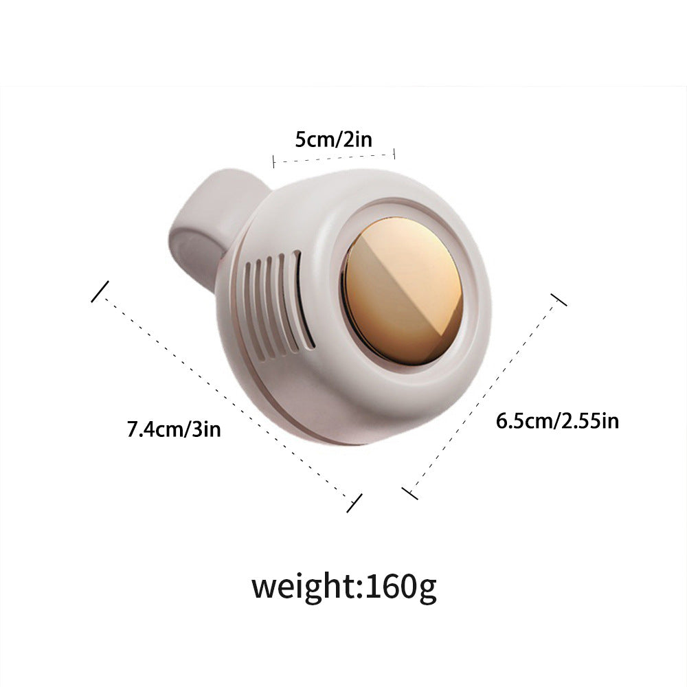 Kühlender Clip-Ventilator mit warmem LED-Licht und wiederaufladbarem Akku Skanto