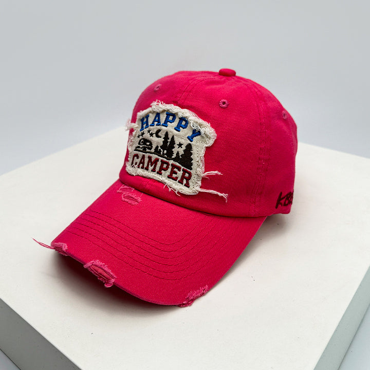 Herren Distressed Bestickte Campingkappe Skanto