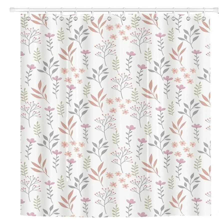 Duschvorhang Skanto mit Blumenmuster