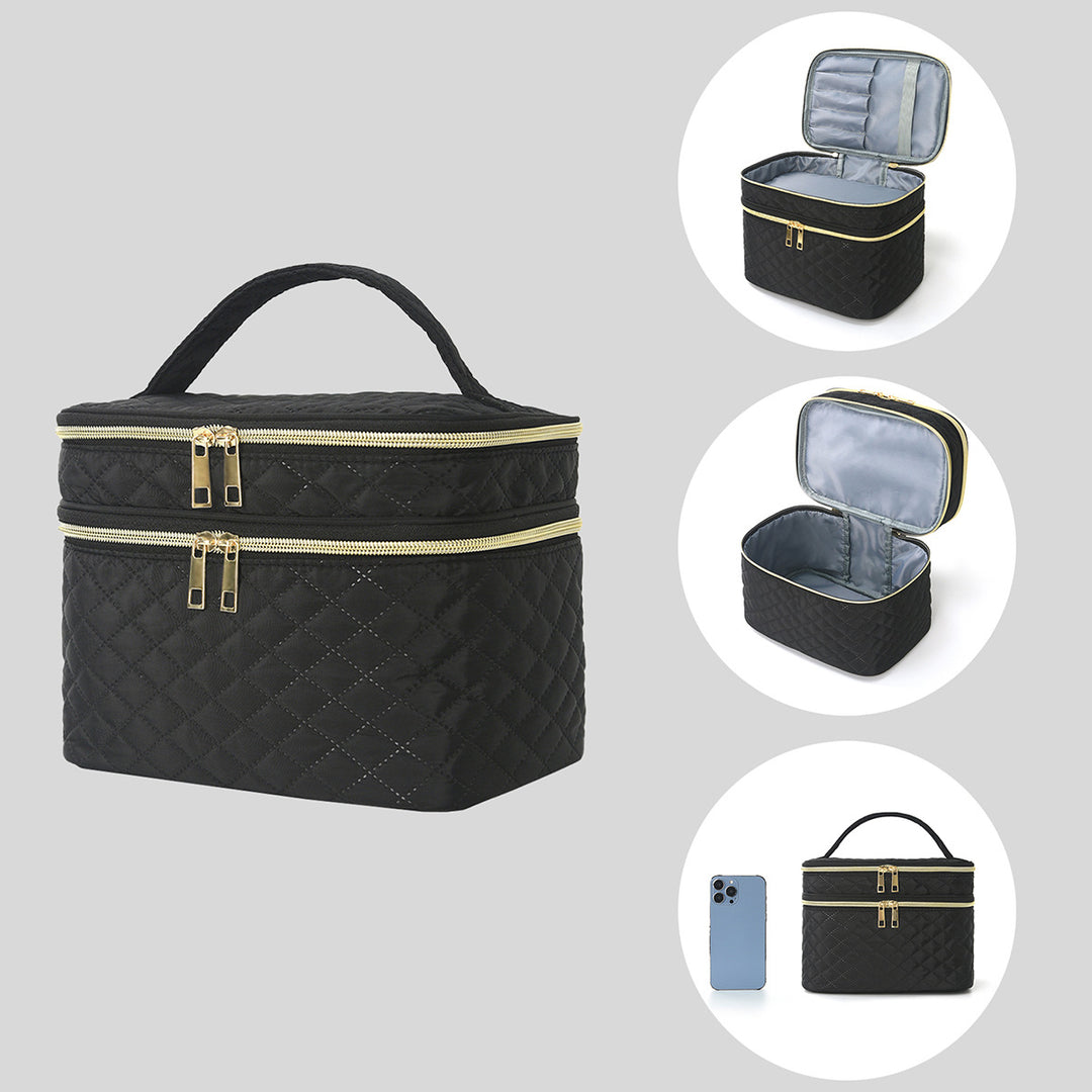 Kosmetik-Organizer-Tasche mit doppeltem Fächersystem Skanto