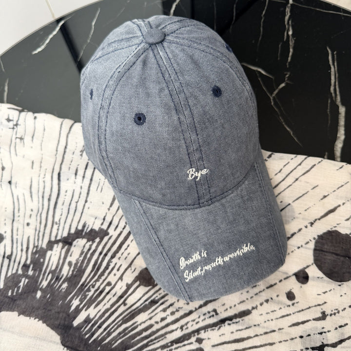 Lässige Distressed-Baumwoll-Baseballkappe für Damen Skanto
