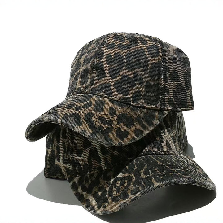Damen stylische Baseballkappe mit Animal-Print Skanto