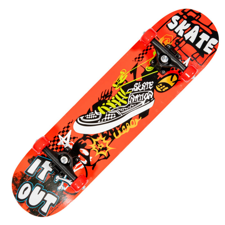Trick-Skateboard mit Drachengrafik Skanto