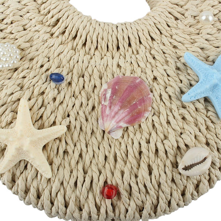 Handgemachte Strandtasche mit maritimem Dekor Skanto