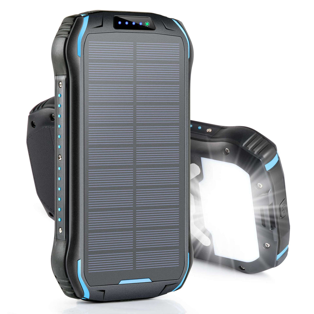 Solar Powerbank mit wasserdichtem Gehäuse und SOS-Funktion Skanto