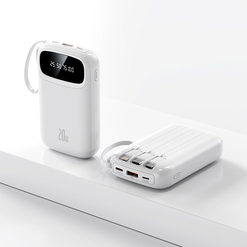 Hochleistungs-Powerbank mit integriertem Ladeadapter Skanto