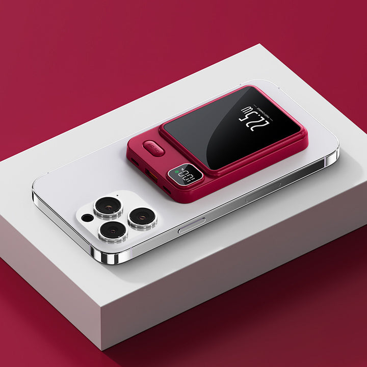Leistungsstarke Powerbank mit multifunktionalem LCD-Display und Schnellladefunktion Skanto