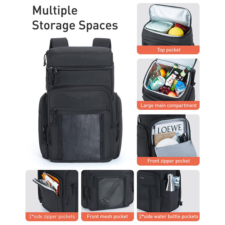 Damen Multifunktionaler isolierter Kühl- und Wickelrucksack mit großem Hauptfach und Organizer Skanto
