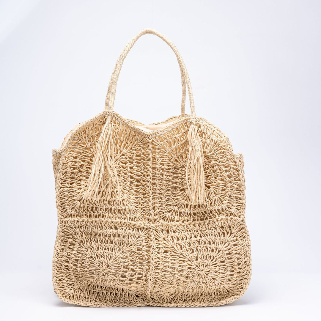 Geflochtene Oversized Strandtasche Skanto