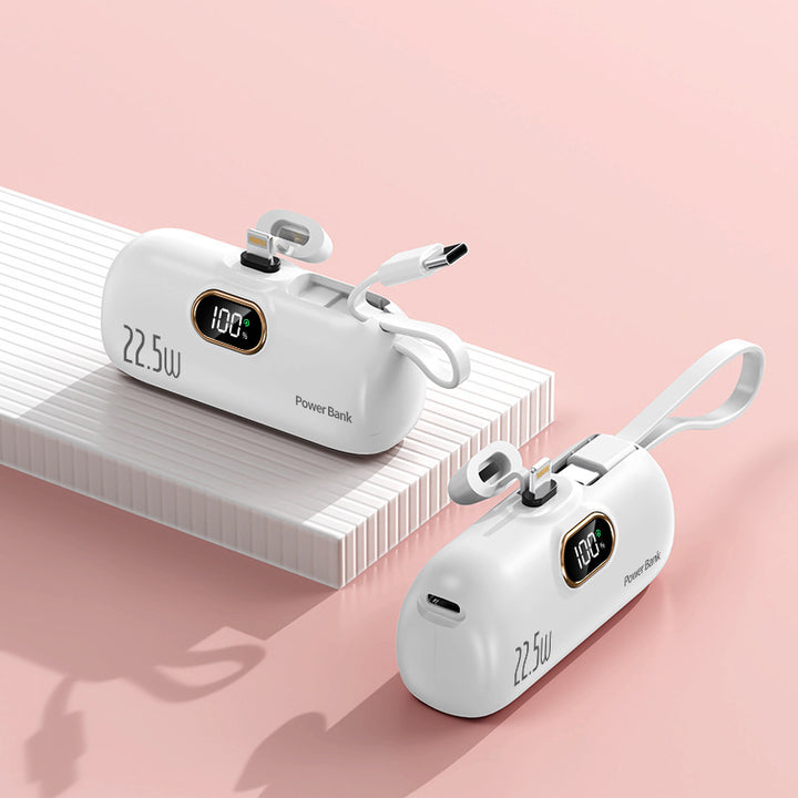 Tragbare Powerbank mit Schnellladetechnologie und Digitalanzeige Skanto