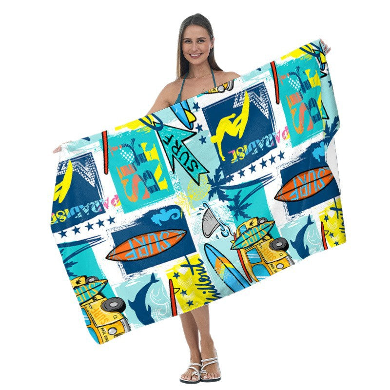 Strandtuch mit auffälligem Surf-Design Skanto