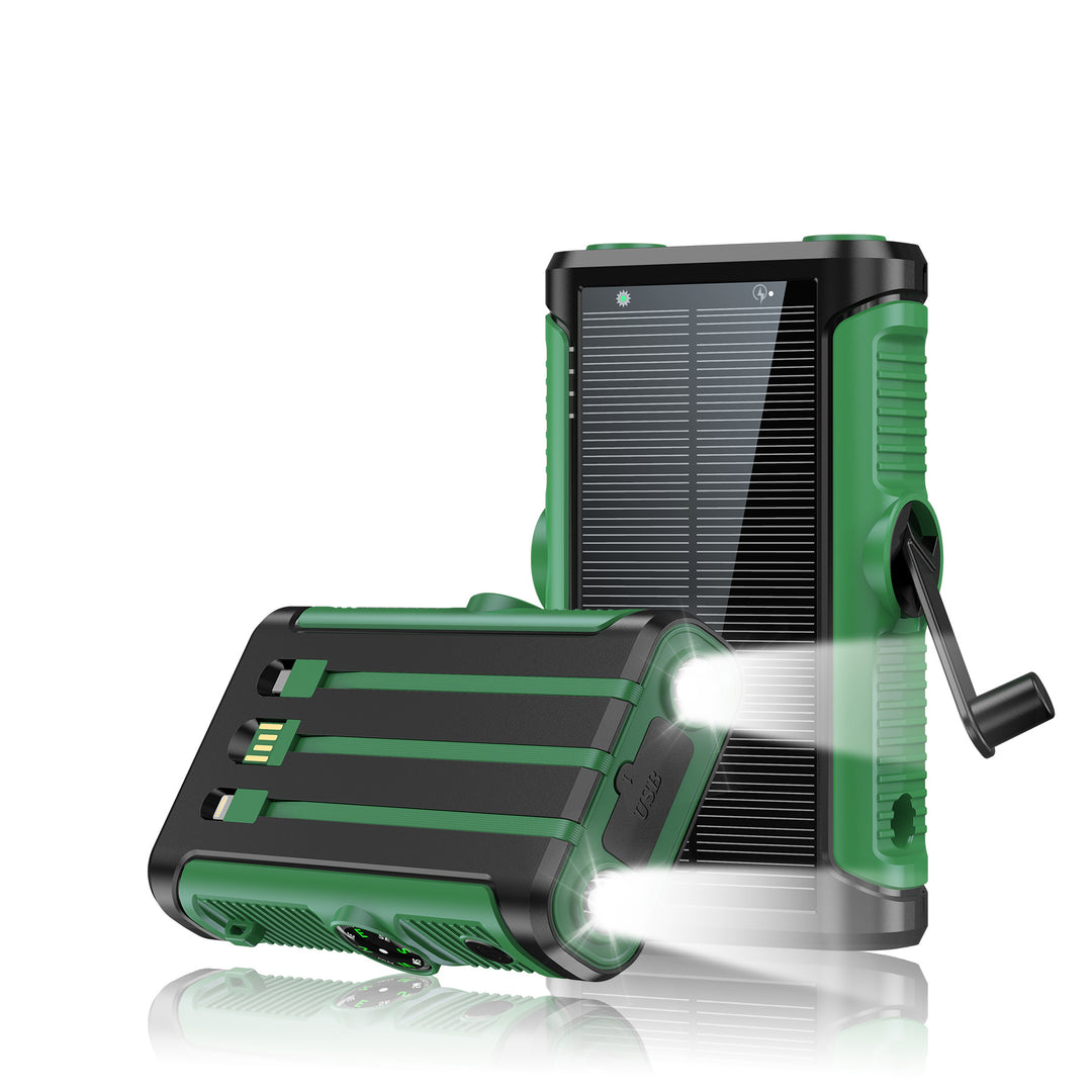 Skanto Multifunktionale Solar-Powerbank mit Handkurbel Skanto