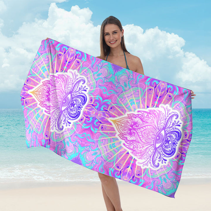 Strandtuch mit tropischem Palmenblatt-Design Skanto