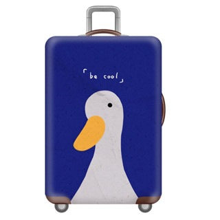Unisex Skanto Hartschalen-Trolley mit niedlichem Entenmotiv, leichtes, kabinentaugliches Gepäck mit Teleskopgriff und Innenorganisation Skanto