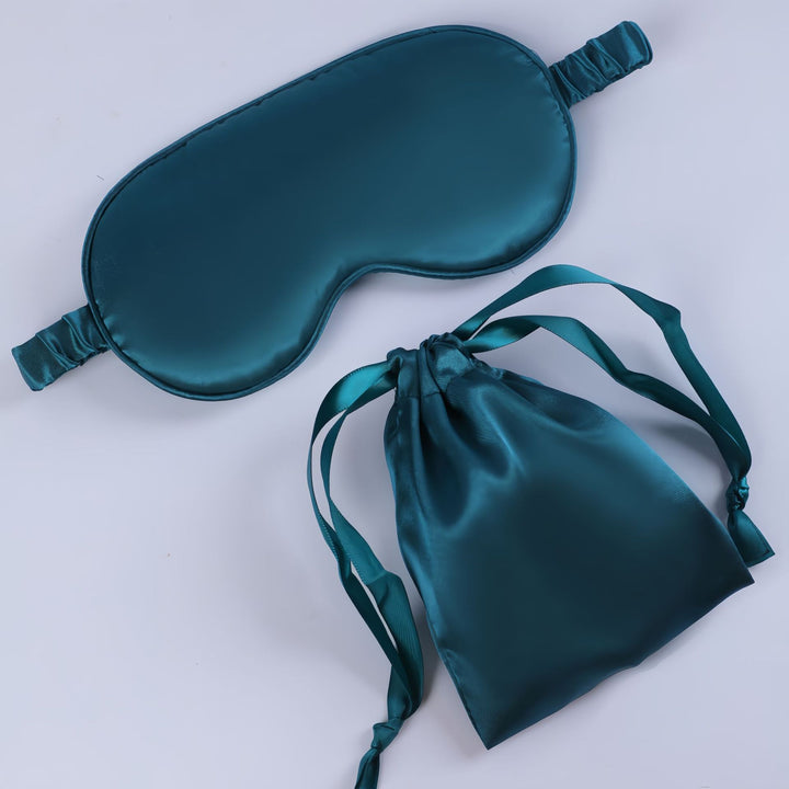 Seidenweiche Maske für Damen mit gepolstertem Augenbereich, verstellbarem Gummiband und Aufbewahrungsbeutel Skanto