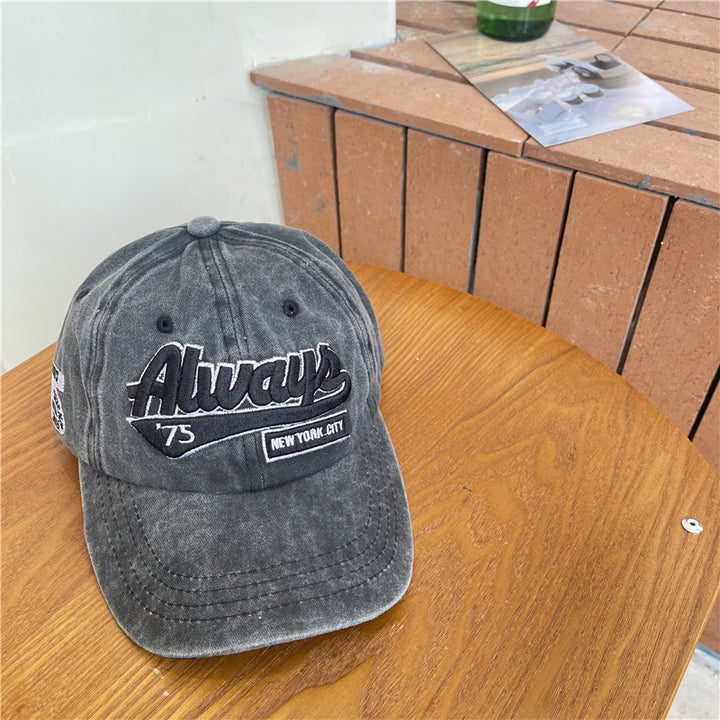 Vintage-inspirierte Distressed Baumwoll-Baseballkappe für Herren Skanto