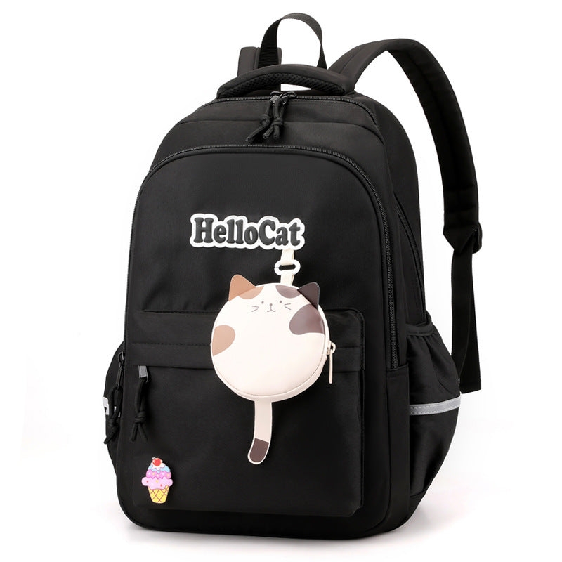 Niedlicher Schulrucksack mit Katzenmotiv