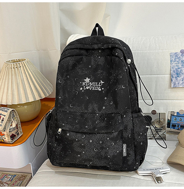 Schulrucksack mit künstlerischem Sternzeichen-Design
