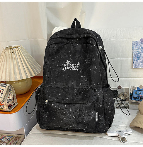 Schulrucksack mit künstlerischem Sternzeichen-Design