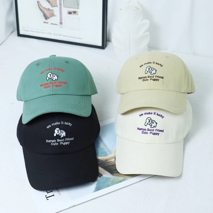 Damen-Baseballkappe mit Welpenmotiv und Stickerei Skanto