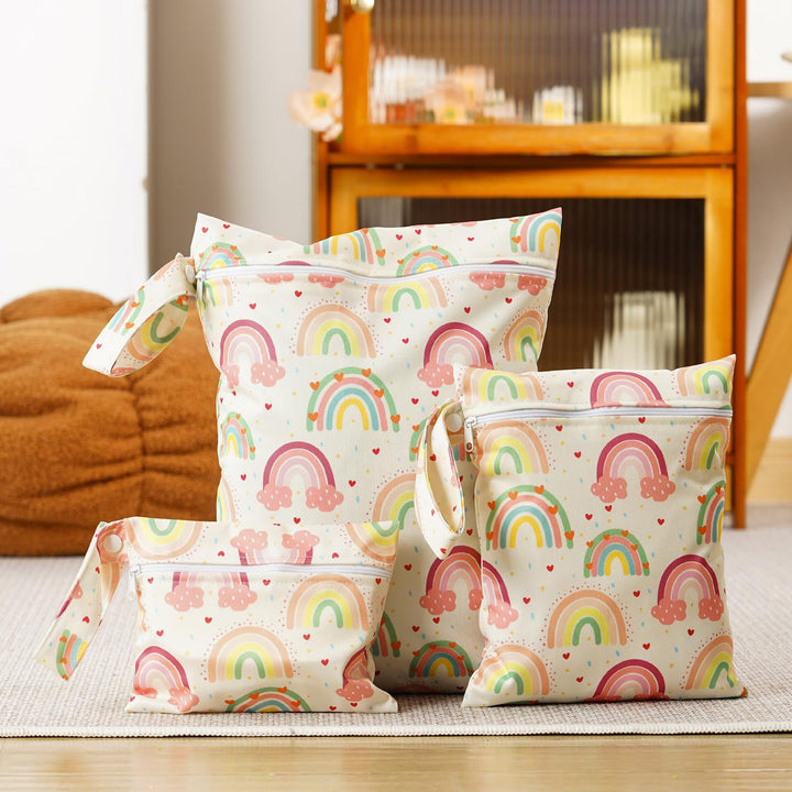 Set bunter Aufbewahrungstaschen Skanto