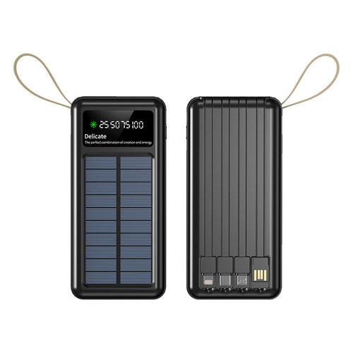 Solarbetriebene Powerbank mit Digitalanzeige und innovativer Schnellladefunktion Skanto
