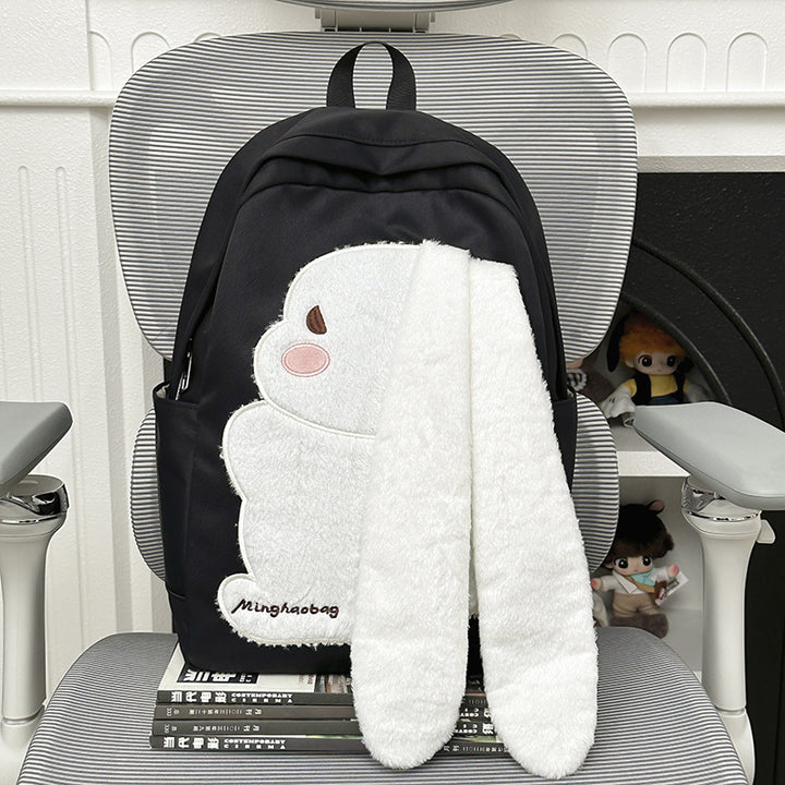 Süßer Schulrucksack im Hasen-Design