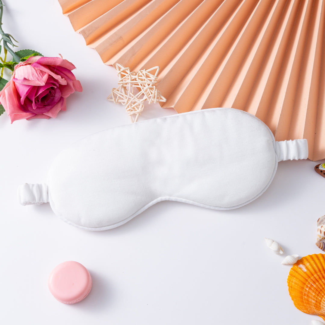 Leichte Baumwoll-Schlafmaske für Damen mit ergonomischer Polsterung und elastischem Komfortband Skanto