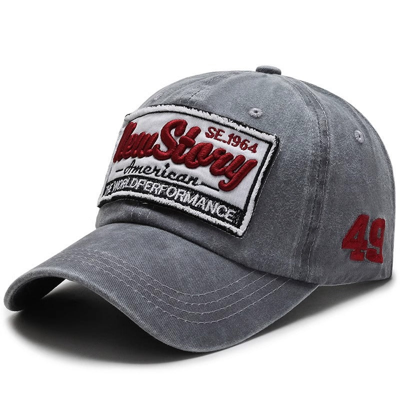 Lässige Herren-Cap im Vintage-Stil mit Stickerei Skanto