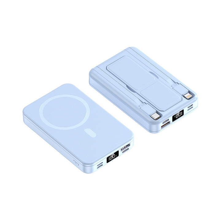 Magnetisches tragbares Ladegerät mit integriertem Kabel Skanto