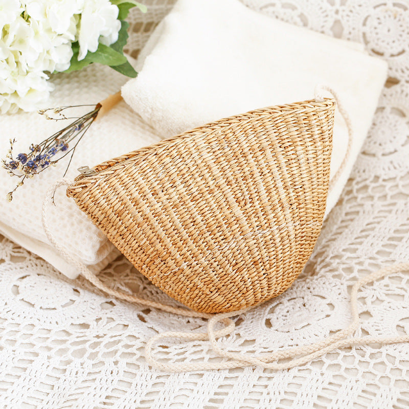 Rattan-Strohtasche mit verstellbarem Riemen Skanto