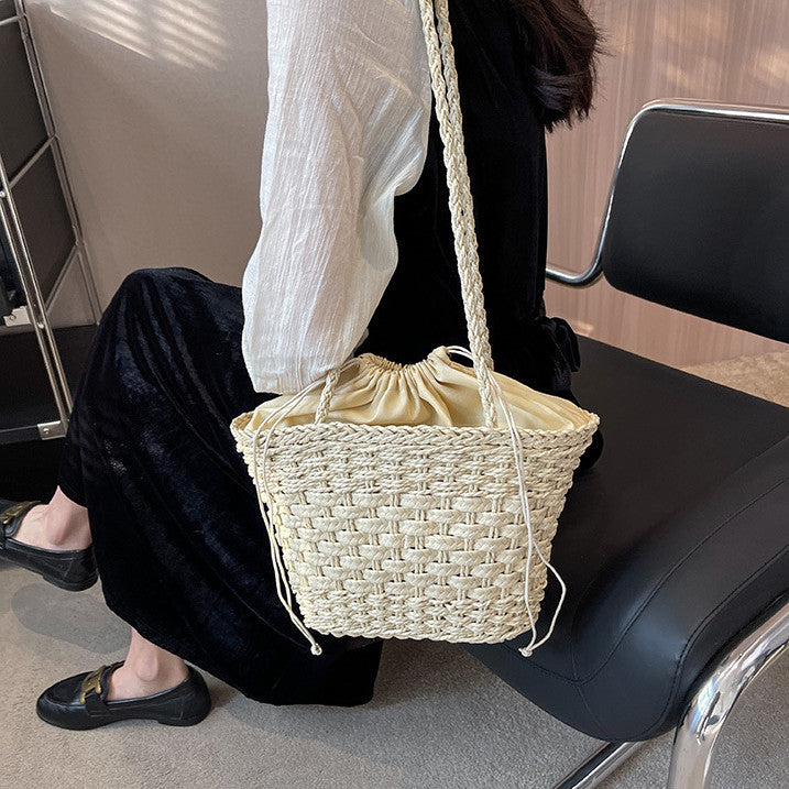 Handgeknüpfte Raffia-Einkaufstasche Skanto