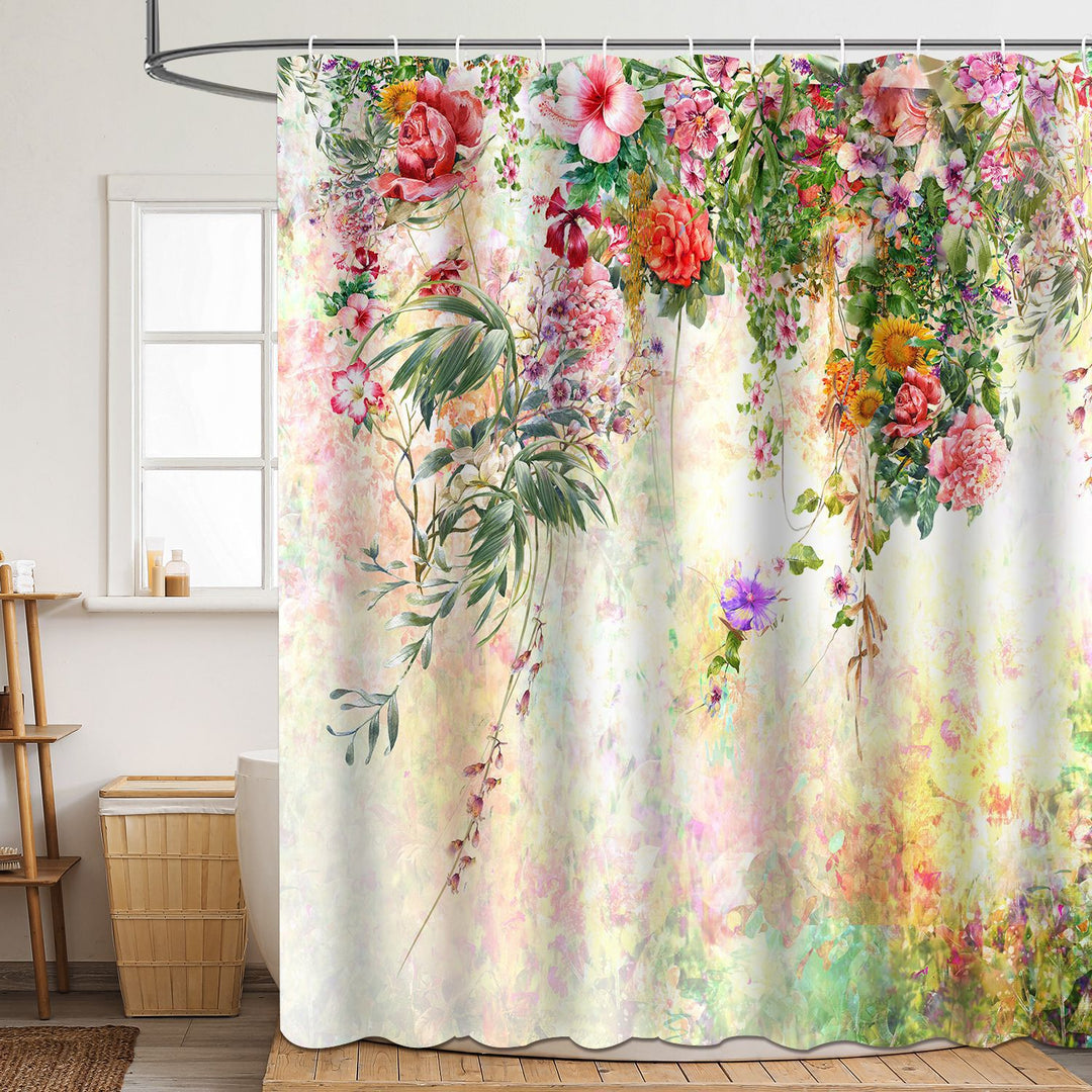 Duschvorhang Skanto mit Blumenmuster