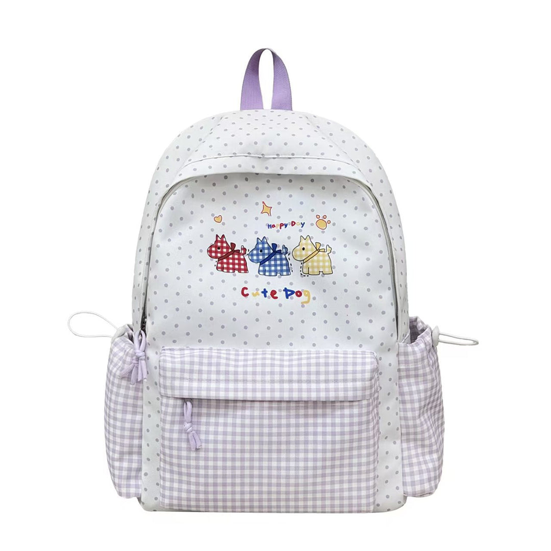 Verspielter Hunde-Illustrations-Rucksack Skanto