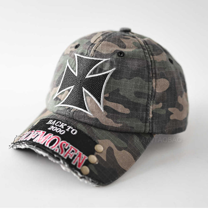 Herren Distressed Vintage Cap mit Grafik Skanto