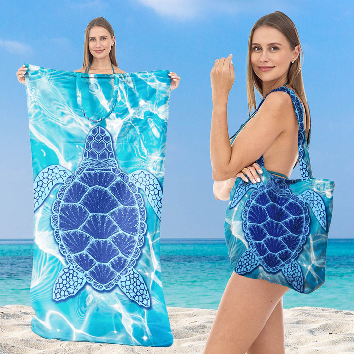Strandtuch mit elegantem Blumenmuster Skanto
